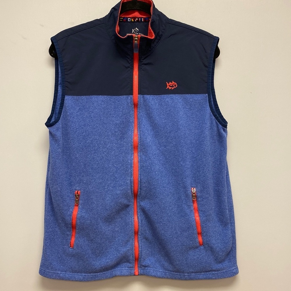 Southern Tide Mens Full Zip Fleece Vest